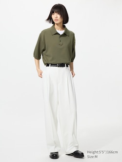 Washable Knit Polo Jumper (Short Sleeve)