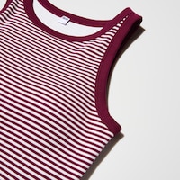 Ribbed Cropped Bra Top | Striped