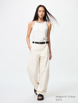 Jersey Barrel Leg Trousers (Longer)