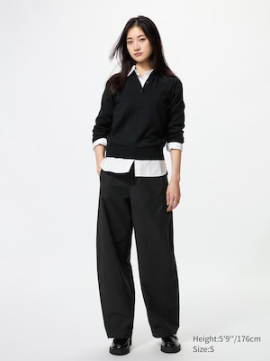 Jersey Barrel Leg Trousers (Longer)
