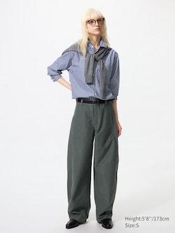 Jersey Barrel Leg Trousers (Longer)