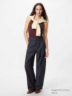 Jersey Barrel Leg Trousers (Longer)