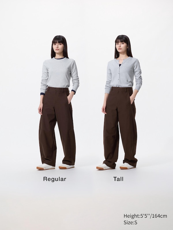 Jersey Barrel Leg Trousers (Longer)
