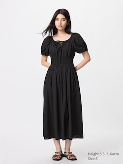 Volume Sleeve Dress (Short Sleeve)