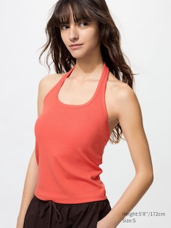 Open Back Halter Neck Bra Top