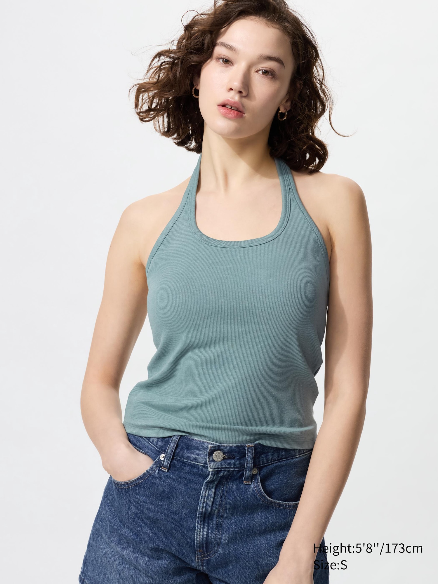 Open Back Halter Neck Bra Top
