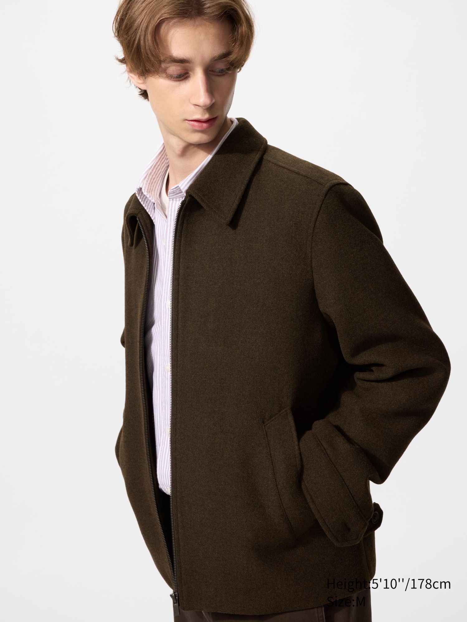 Single Collar Short Blouson