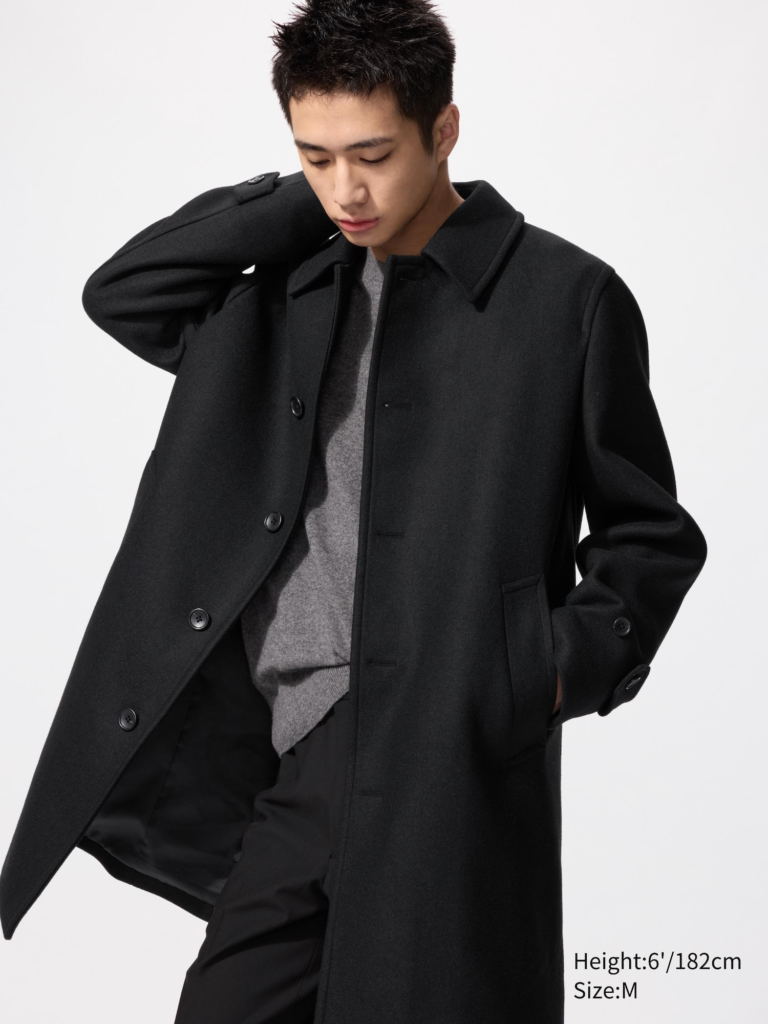 Men's Balmacaan Overcoat | UNIQLO UK