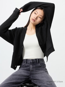 Soufflé Yarn Short Cardigan