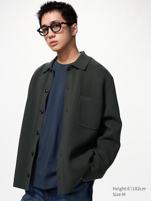 Milano Ribbed Shirt Collar Cardigan