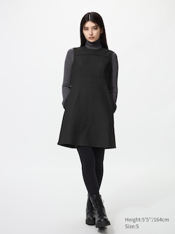 Double-Faced Mini Dress (Sleeveless)