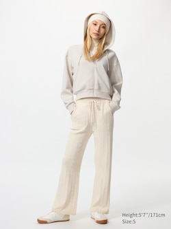 Washable Knit Cable Trousers
