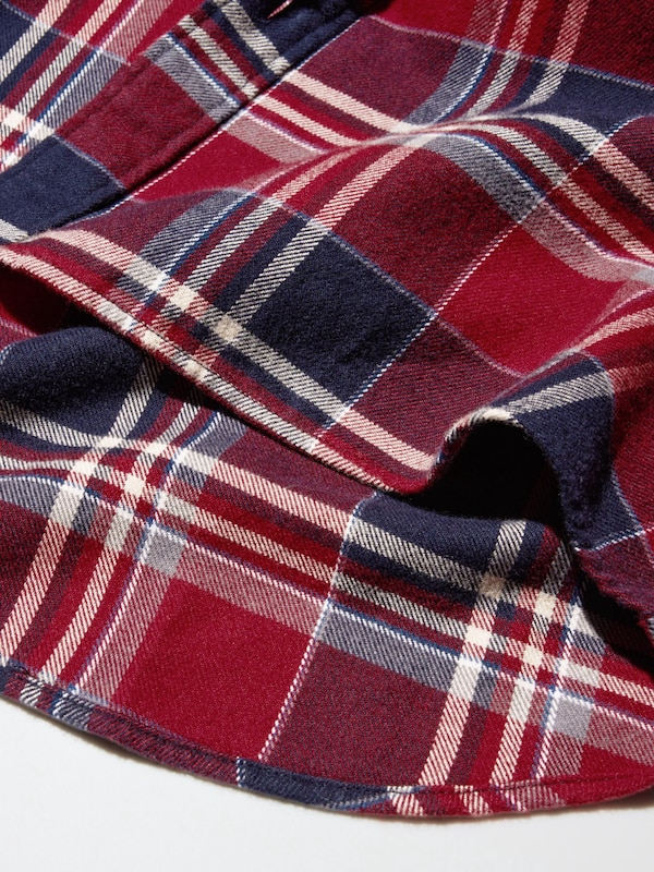 Flannel Shirt (Check, Regular Collar)