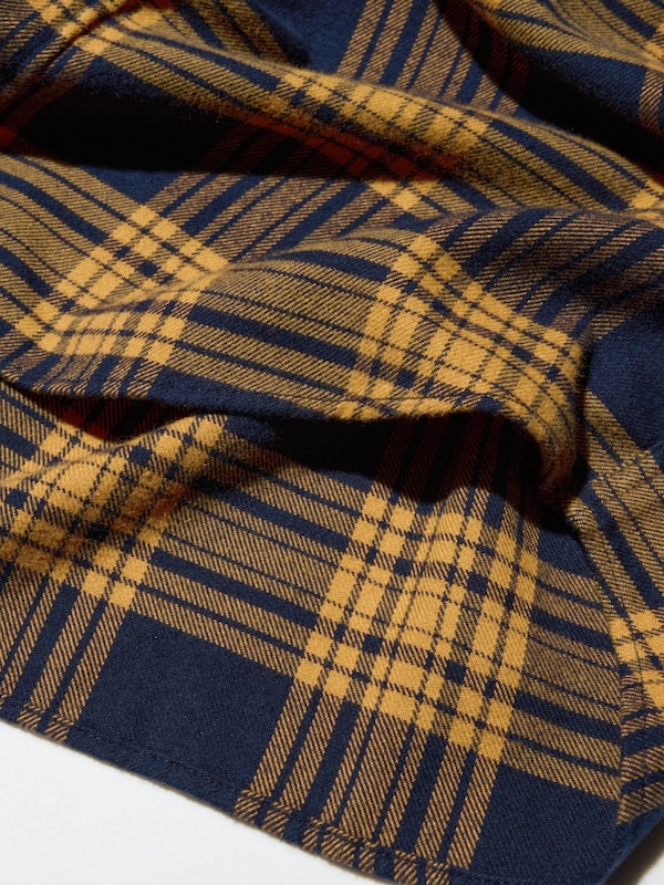 Flannel Shirt (Check, Regular Collar)