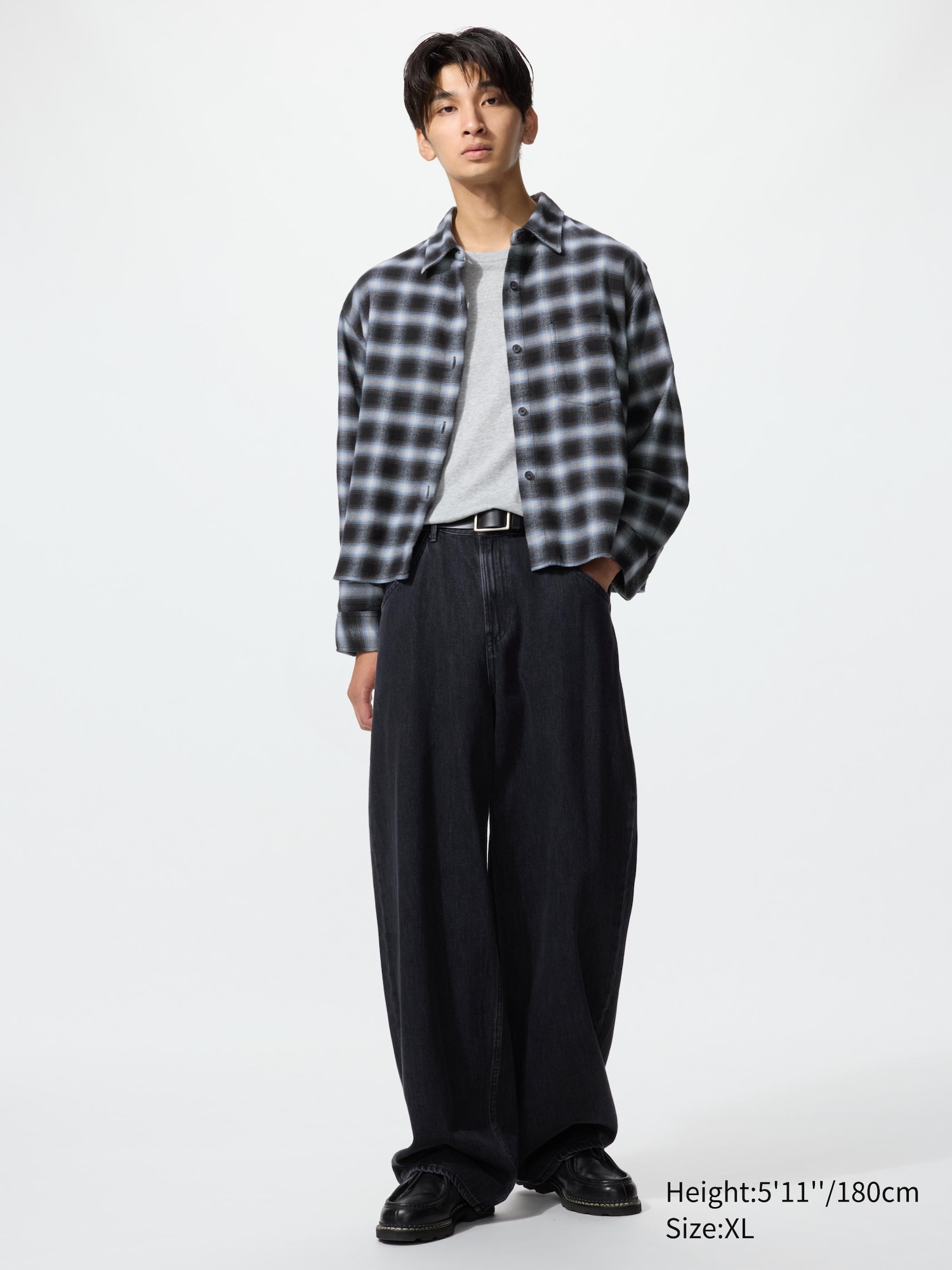 Flannel Boxy Shirt | Ombre Checked