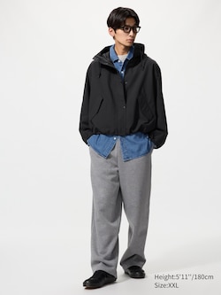 Cotton Blend Short Parka