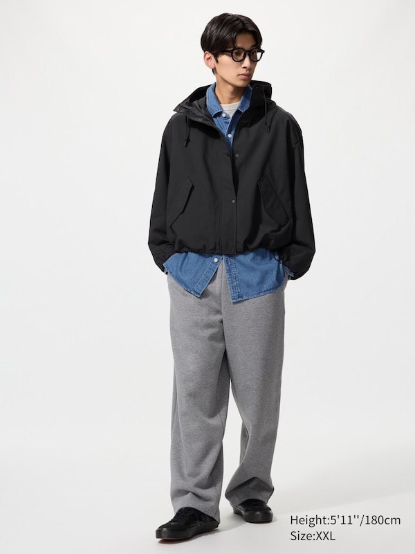 Cotton Blend Short Parka