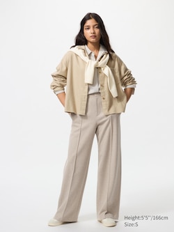 Brushed Jersey Wide Trousers