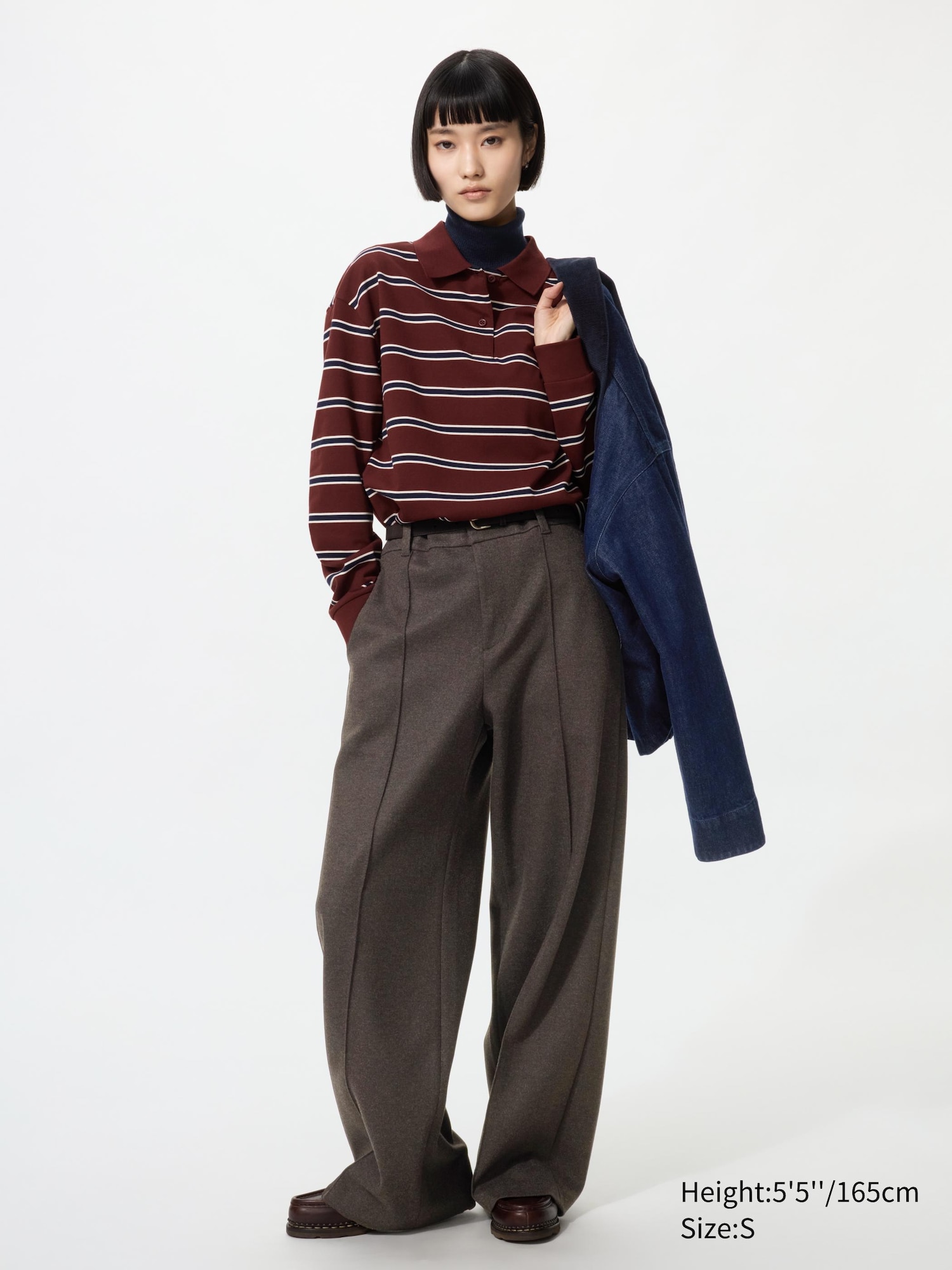 Brushed Jersey Wide Trousers