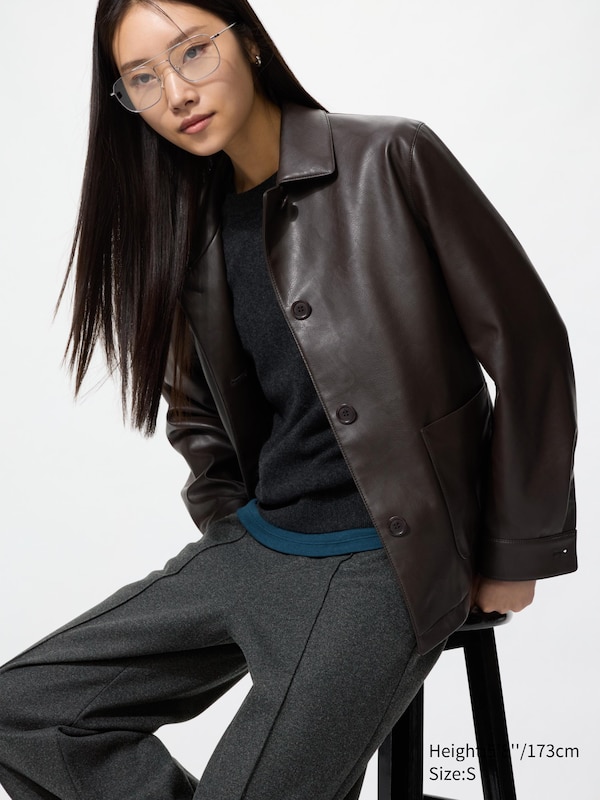 Brushed Jersey Wide Trousers (Longer)