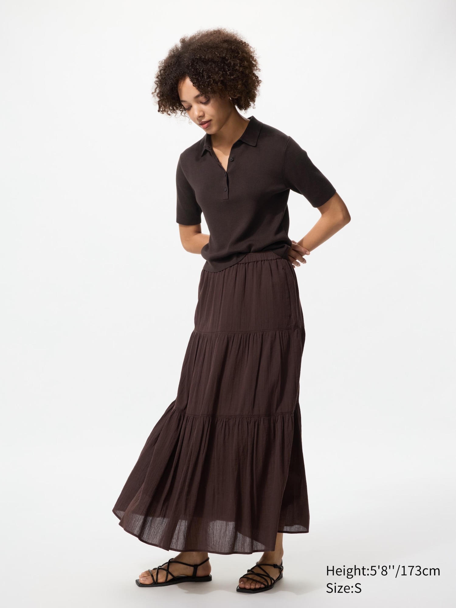 【U LAN】Rani Check Tiered Skirt Buy Yours Curve Black Gingham Jersey Tiered Skirt from Next