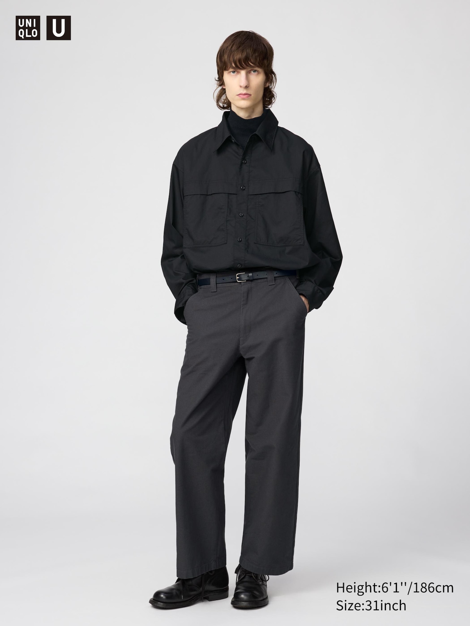 Men's Wide Chino Trousers | UNIQLO UK