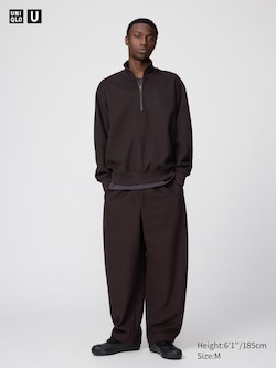 Brushed Sweat Wide Trousers