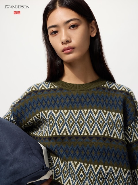 Uniqlo Fair Isle Crew Neck Jumper