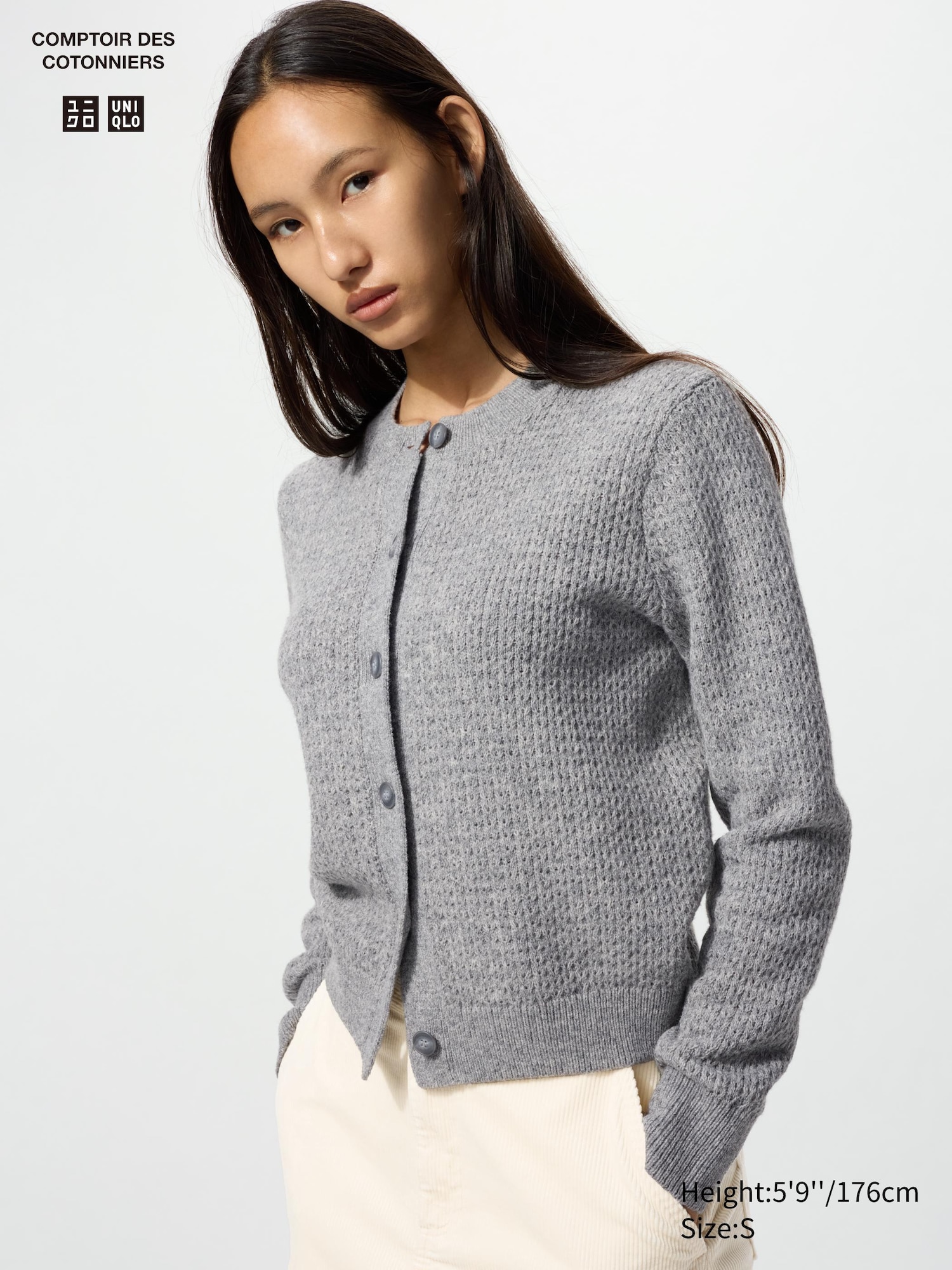 Women's Wool Blend Crew Neck Cardigan | UNIQLO UK