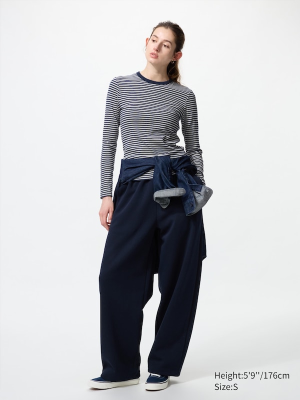 Soft Ribbed T-Shirt (Long Sleeve, Stripe)