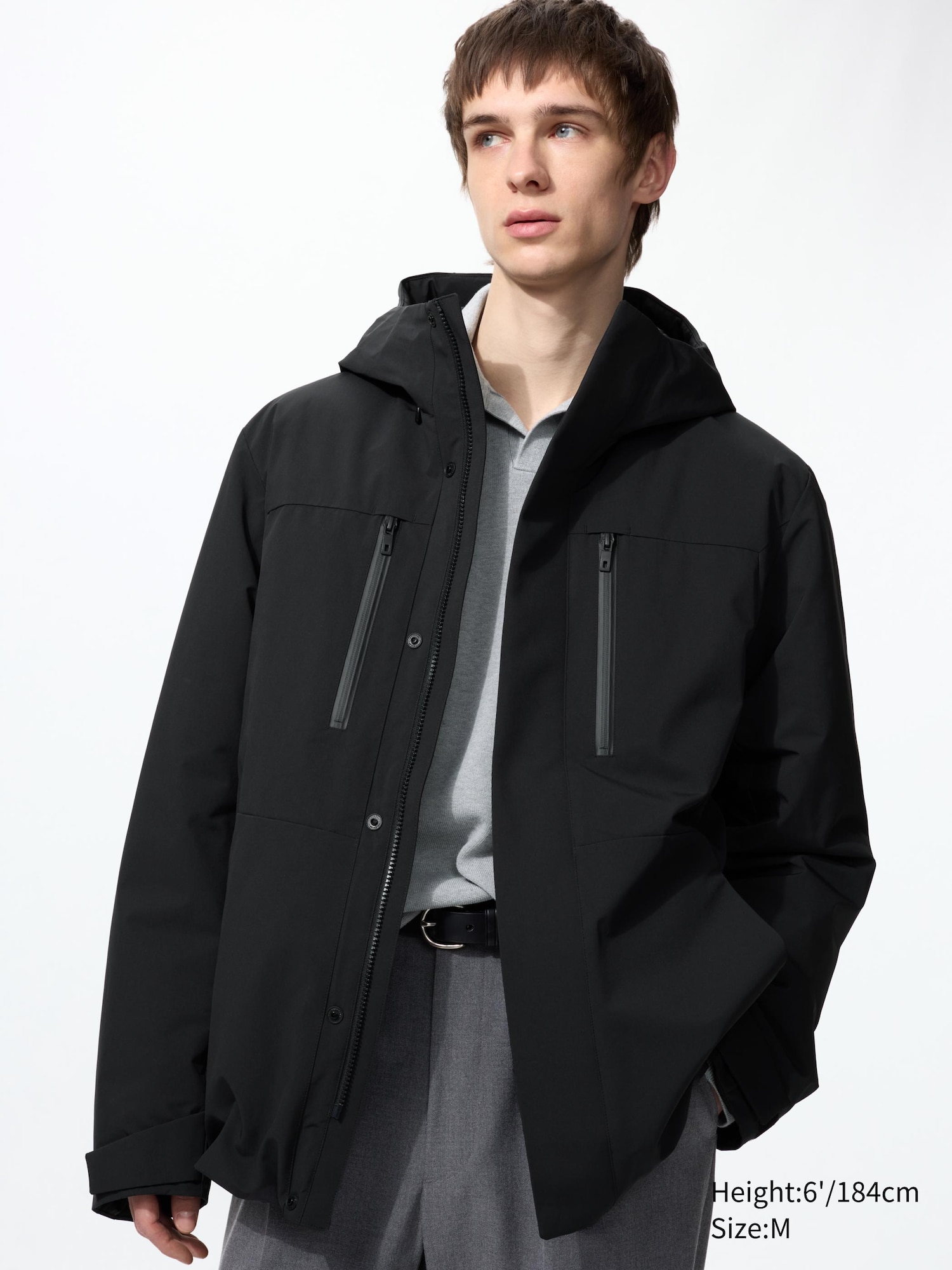 BRIEFING MEN’S HYBRID DOWN PARKA Men's Hybrid Recycled Down Parka | UNIQLO UK