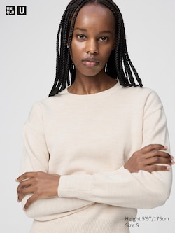 Double Faced Knit Crew Neck Jumper