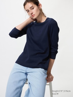 Smooth Stretch Cotton T-Shirt (Long Sleeve)