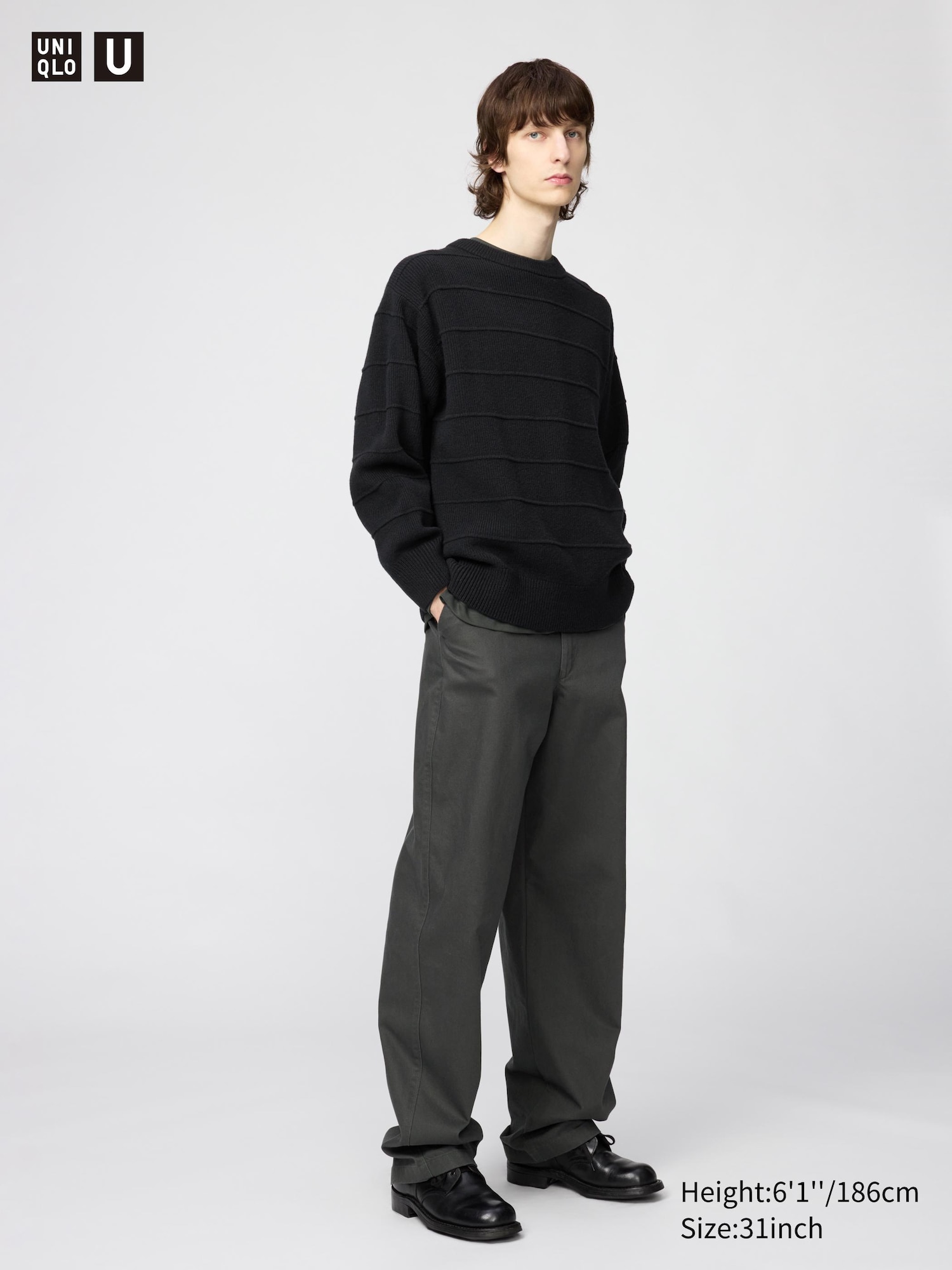 Men's Wide Chino Trousers (Longer) | UNIQLO UK