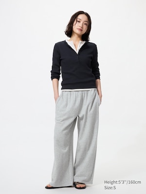 Sweat Wide Trousers (Shorter)