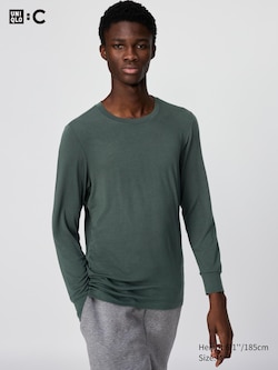 HEATTECH Extra Warm Cashmere Blend Crew Neck T-Shirt (Long Sleeve)