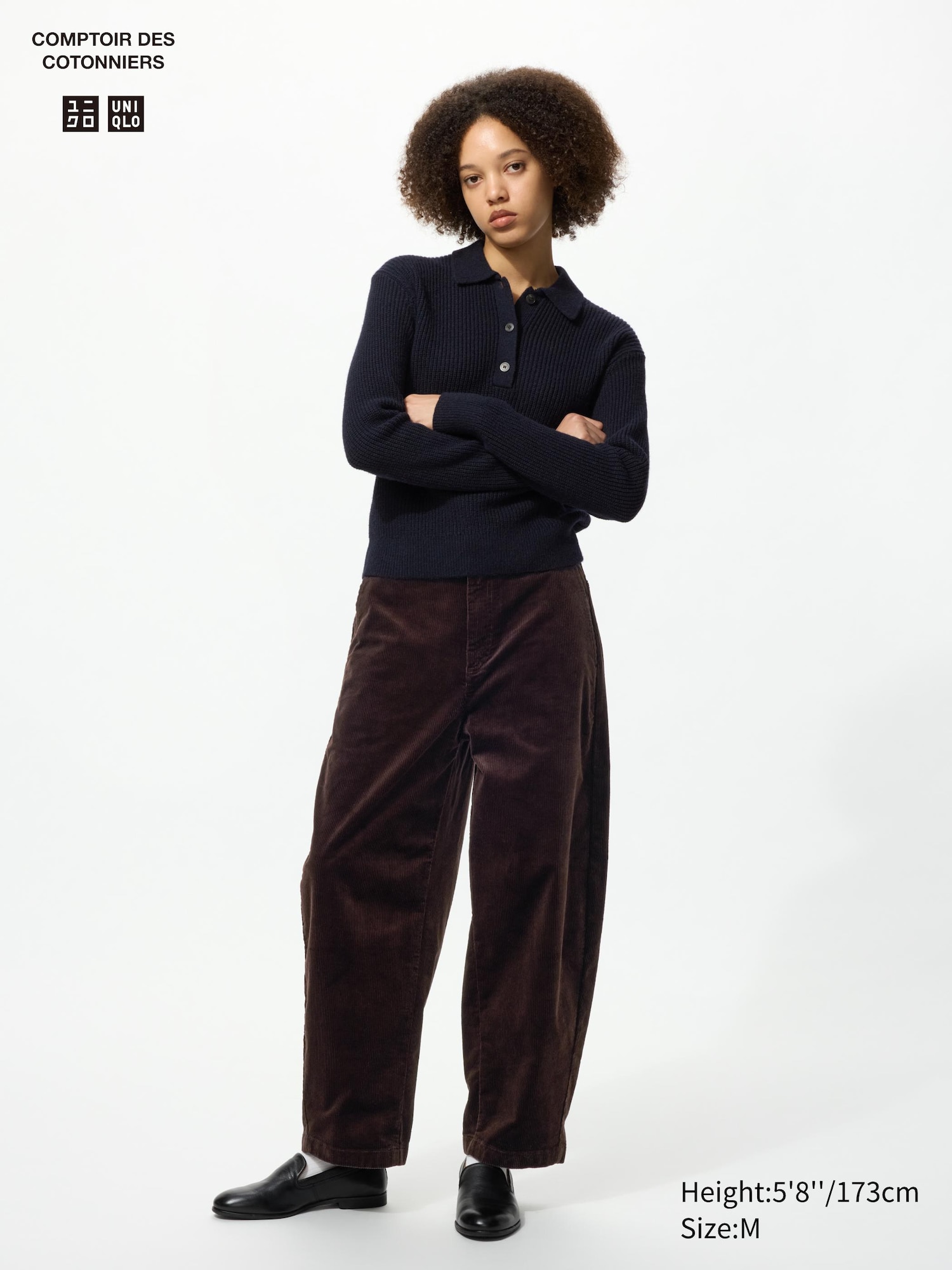 Corduroy Curve Trousers (Shorter)