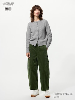 Corduroy Curve Trousers (Shorter)