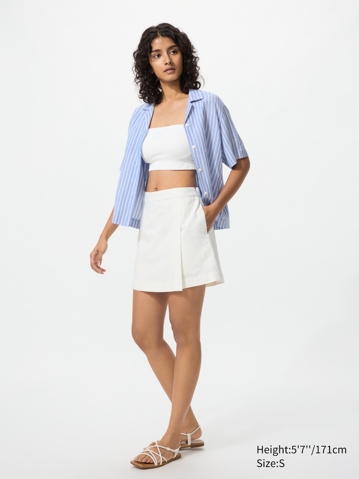 Linen Blend Skort