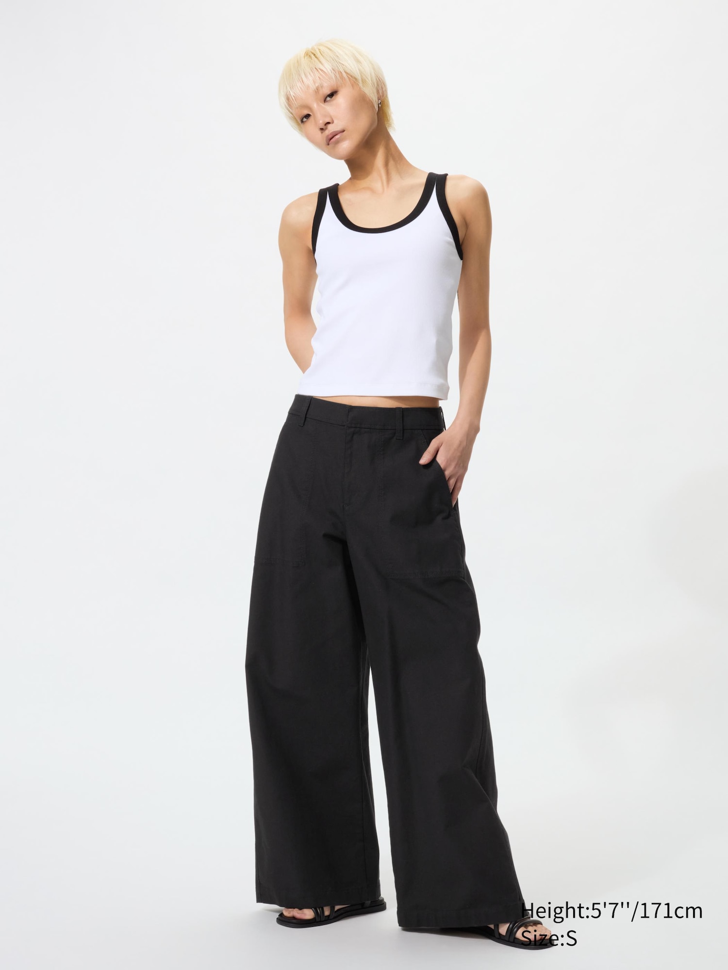 Cotton Canvas Utility Trousers