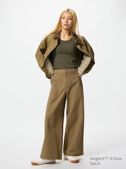 Cotton Canvas Utility Trousers
