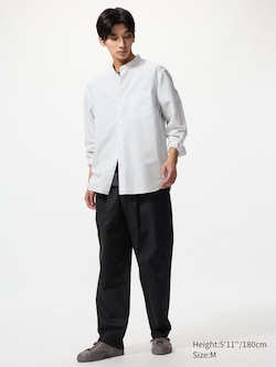 Linen Blend Easy Ankle Trousers