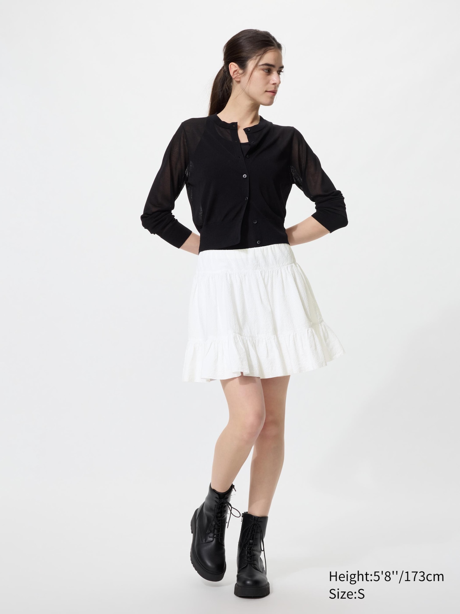 Volume Mini Skirt (Seersucker)