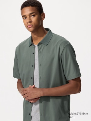 AIRism Cotton Piqué Polo Shirt (Full Open)