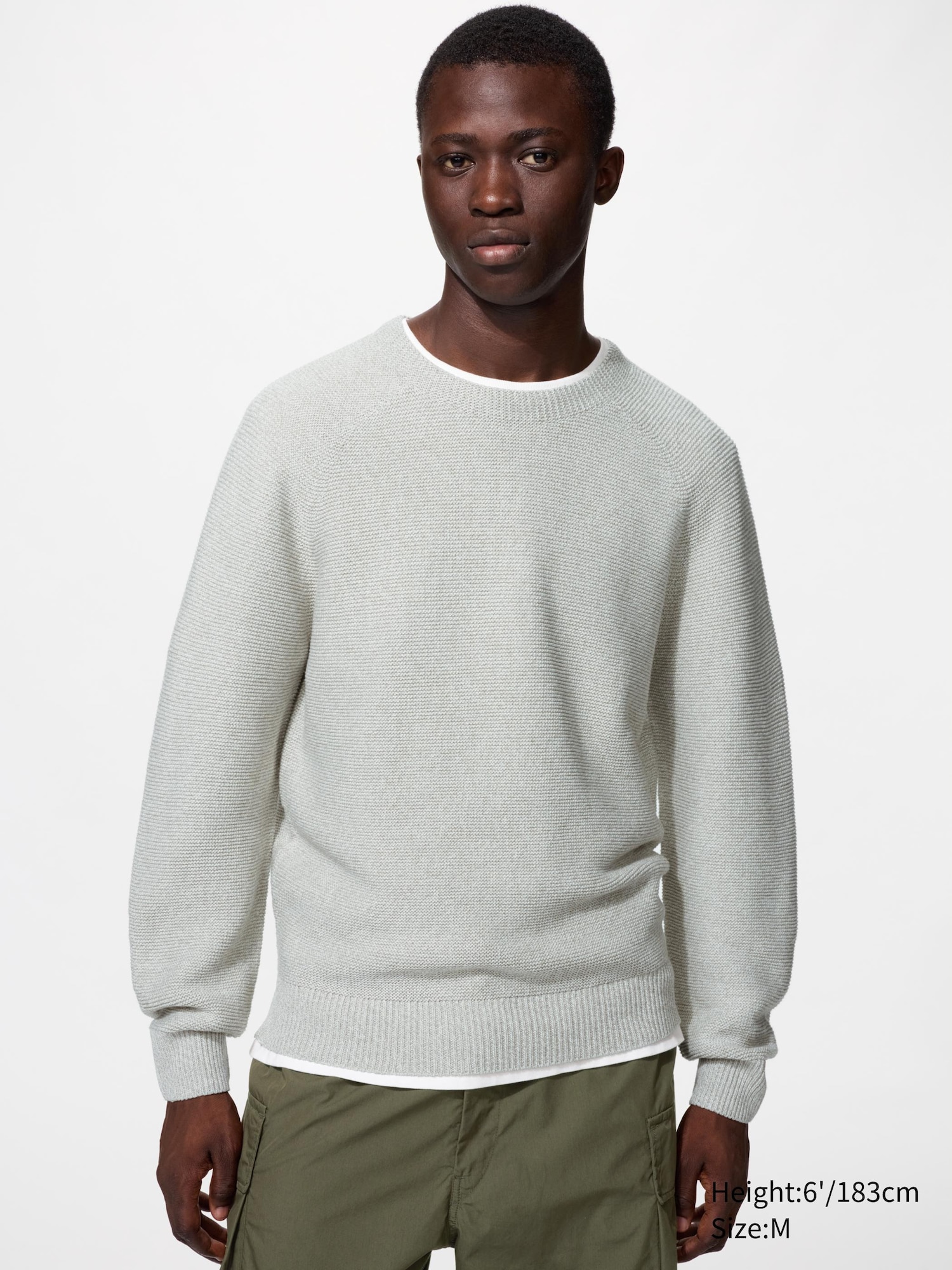 Washable 3D Knit Seamless Crew Neck Jumper