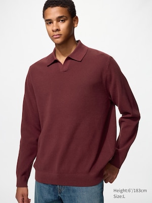Washable Milano Ribbed Skipper Polo Jumper