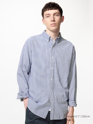 Broadcloth Regular Fit Shirt (Button-Down Collar, Striped)