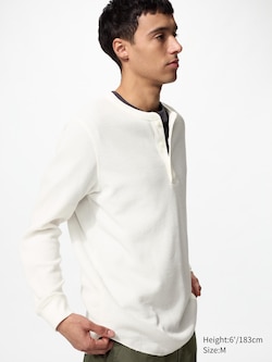 Waffle Henley Neck T-Shirt