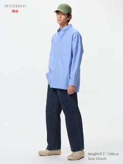 Wide Straight Colour Jeans