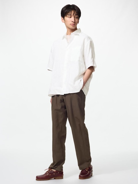 Linen Blend Relaxed Trousers by Uniqlo - Fashion